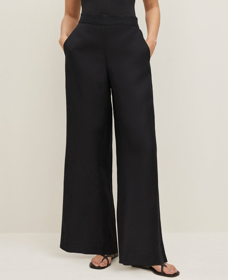 The Easy Palazzo Pant in Linen Blend