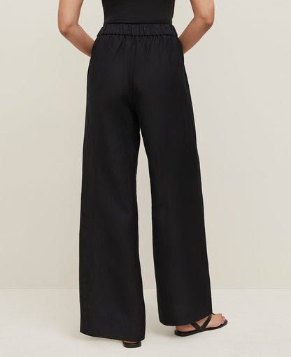 The Easy Palazzo Pant in Linen Blend
