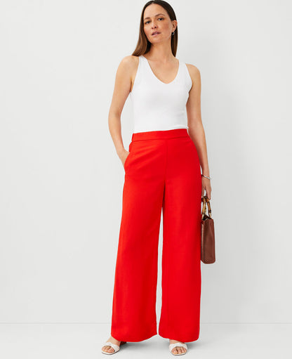 The Easy Palazzo Pant in Linen Blend