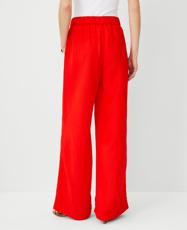 The Easy Palazzo Pant in Linen Blend