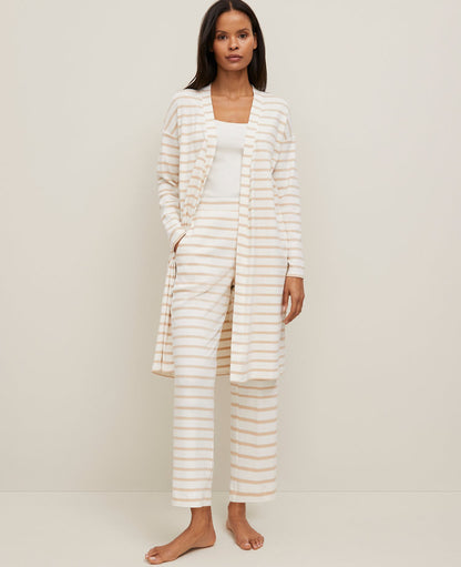 Ribbed Wide-Leg Lounge Pants