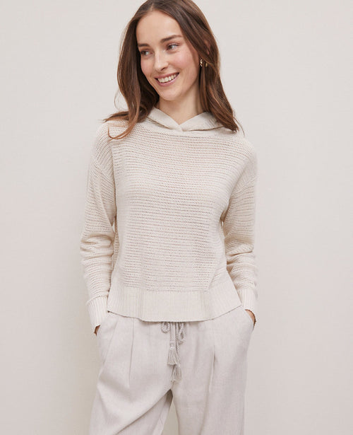 Weekend Collection Textured Hoodie Sweater