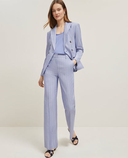 The Flare Trouser Pant in Pinstripe