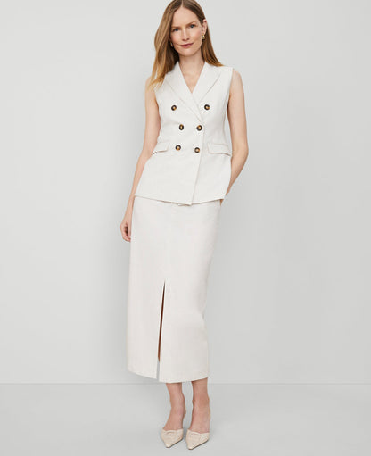 The Trouser Column Midi Skirt