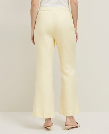 The Flare Ankle Pant in Linen Blend
