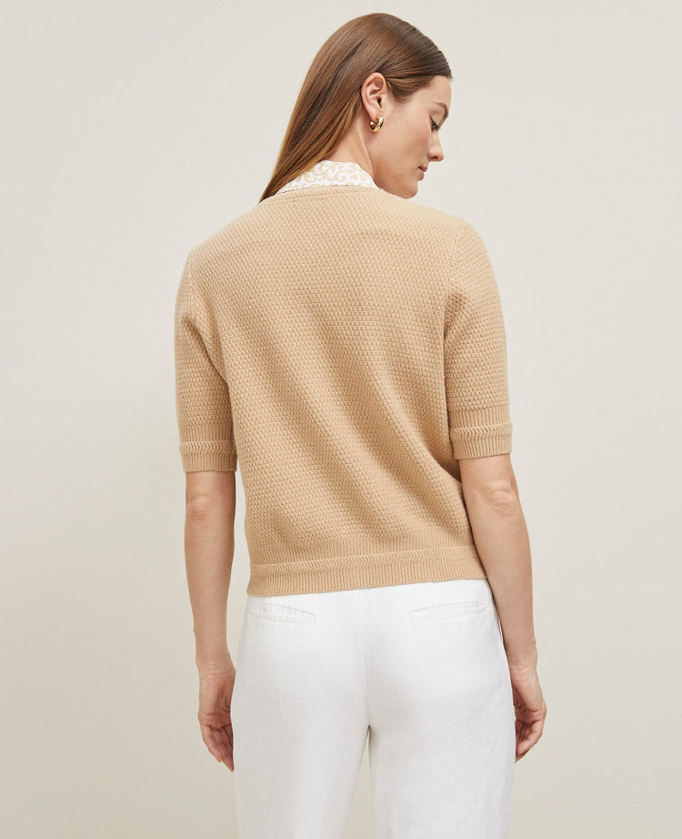 Blouson Sleeve Stitch Cardigan