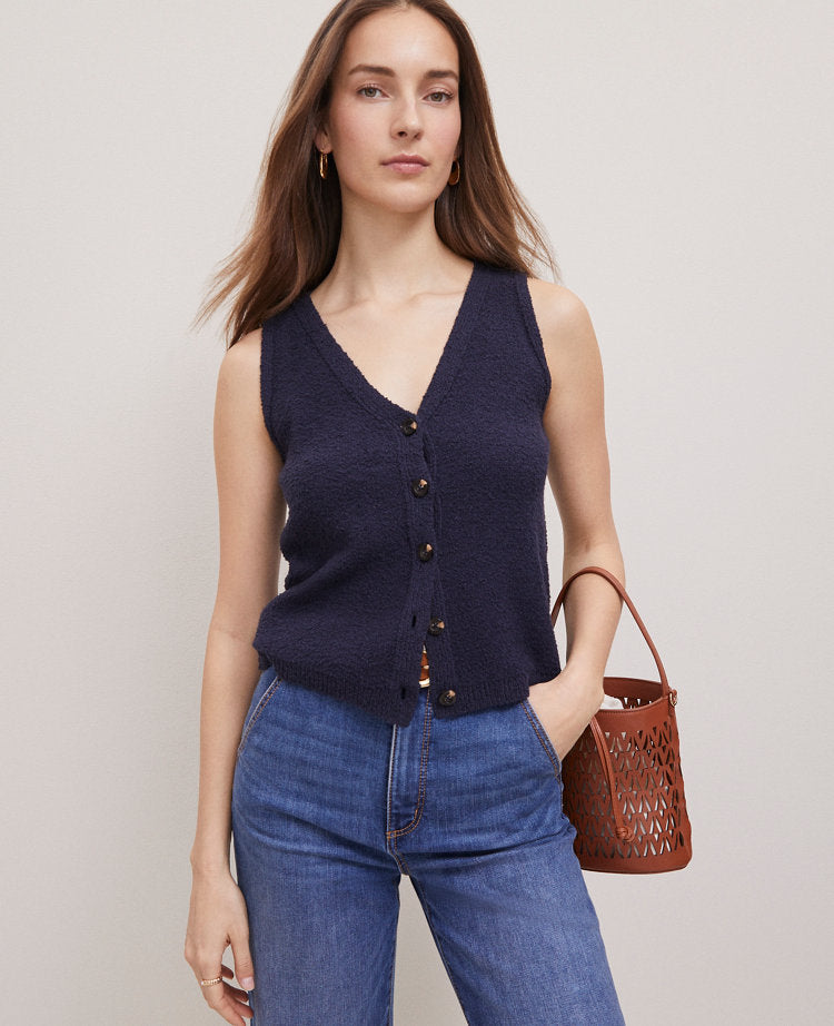 Weekend Collection Bouclé Sweater Vest
