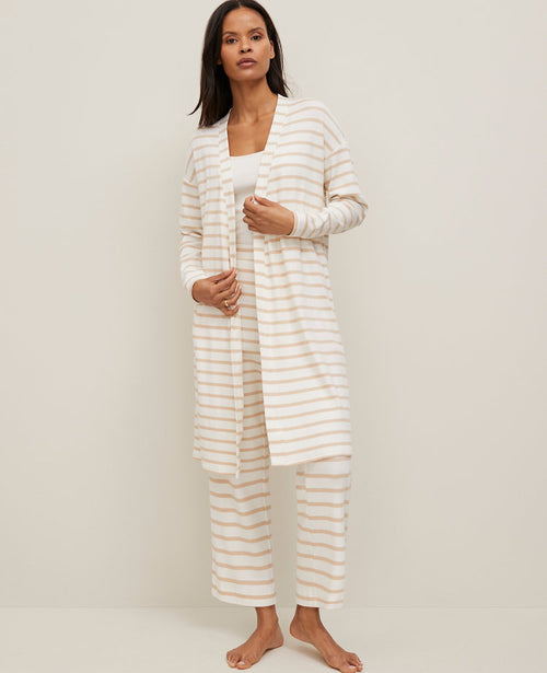 Ribbed Lounge Duster