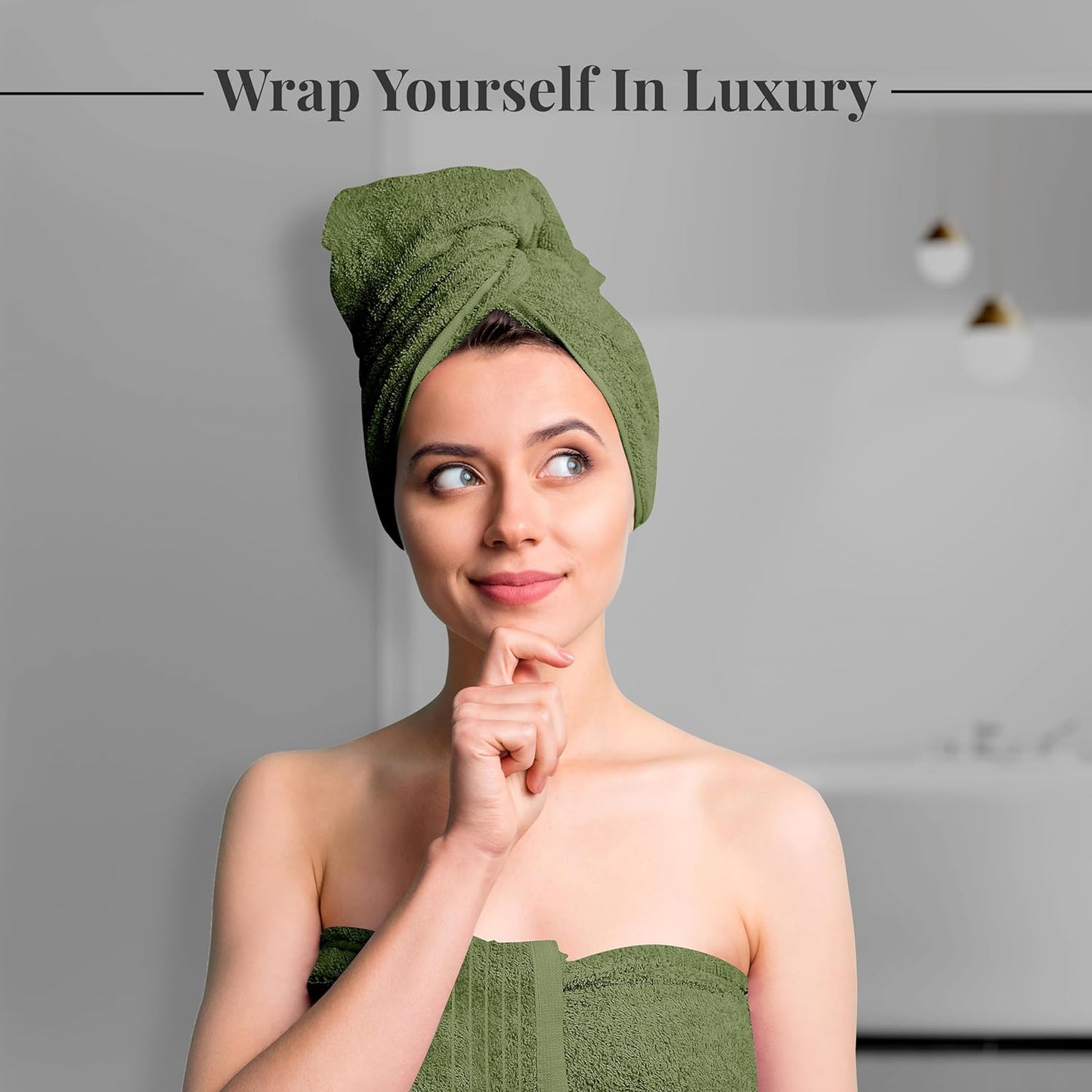 Tens Towels Extra Large Bath Towels 30 x 60 Inches, 100% Cotton, Larger & Lighter, Quicker to Dry, Lighter Weight, Super Soft and Absorbent, Perfect Bathroom Towels