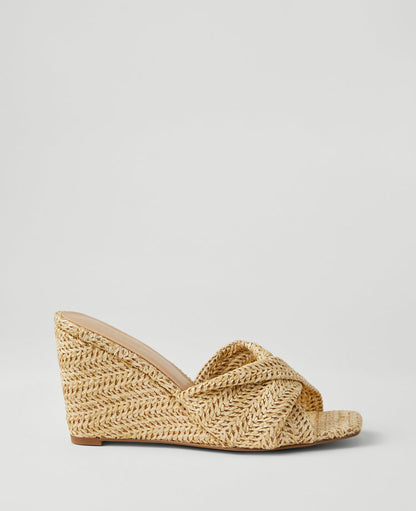 Knotted Wedge Sandals