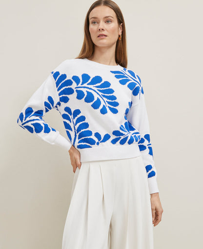 Floral Jacquard Sweater