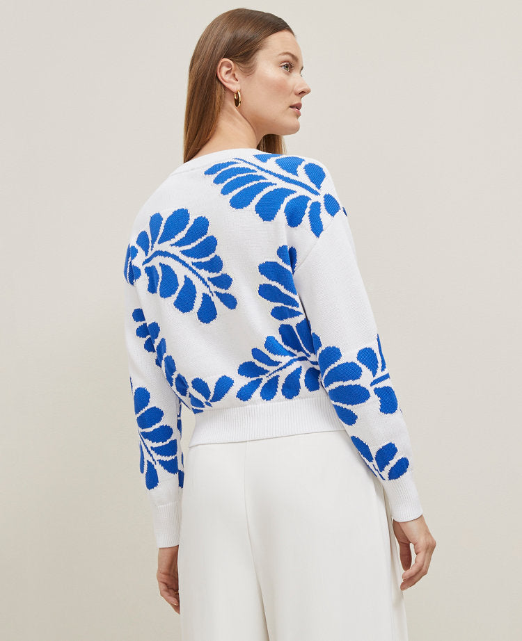 Floral Jacquard Sweater