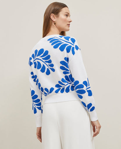 Floral Jacquard Sweater