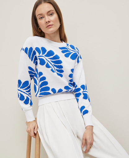 Floral Jacquard Sweater