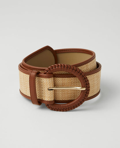 Braided Trim Straw Belt