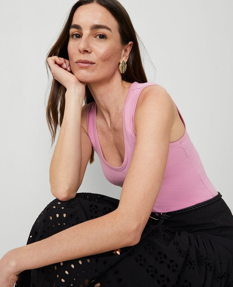 Modern Scoop Neck Tank Top