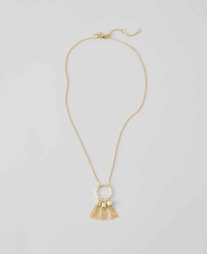 Triple Tassel Necklace