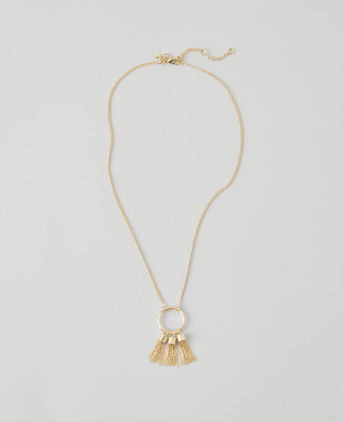 Triple Tassel Necklace