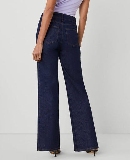 The Petite Seamed Wide-Leg Jean