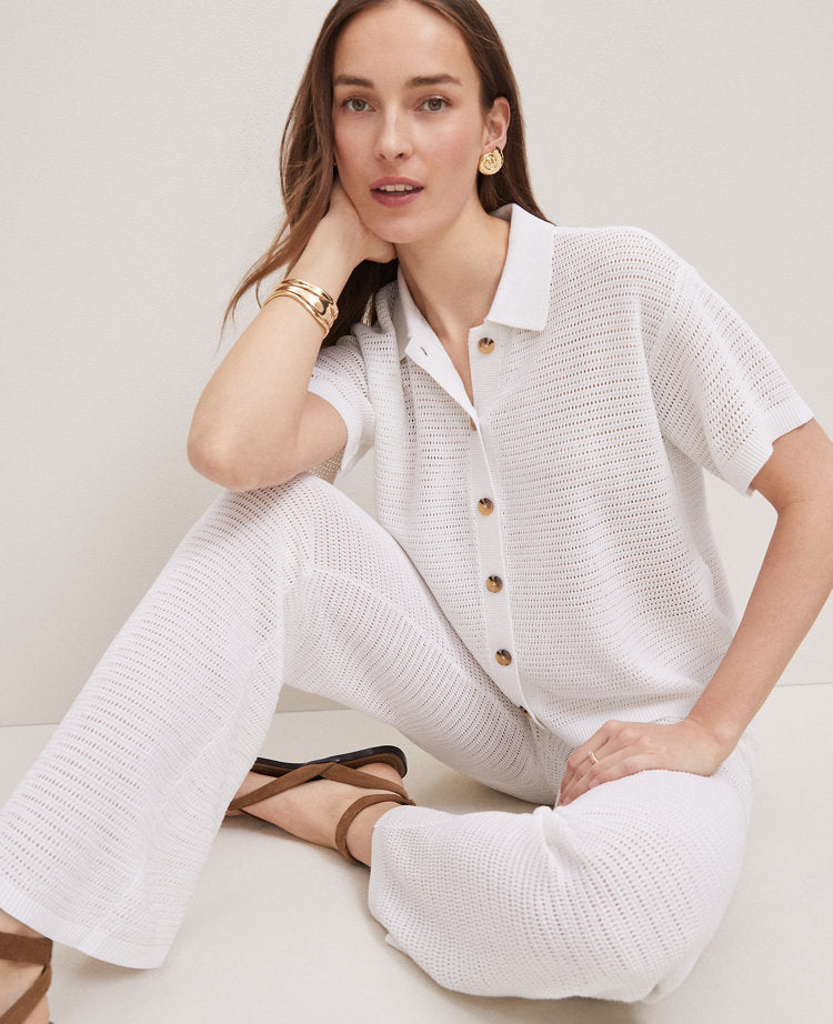 Weekend Collection Mesh Sweater Pant