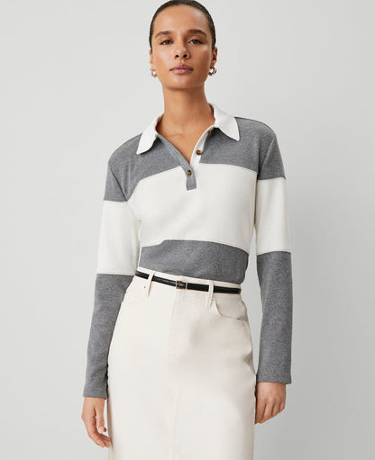 Weekend Collection Colorblock Polo Top