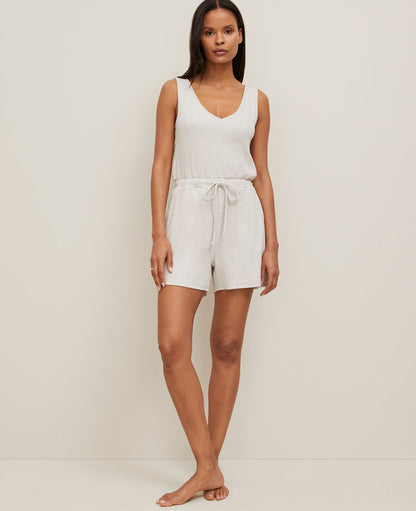 Ribbed Lounge Romper