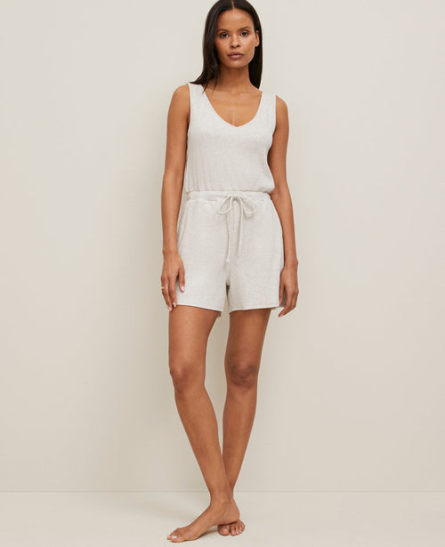 Ribbed Lounge Romper