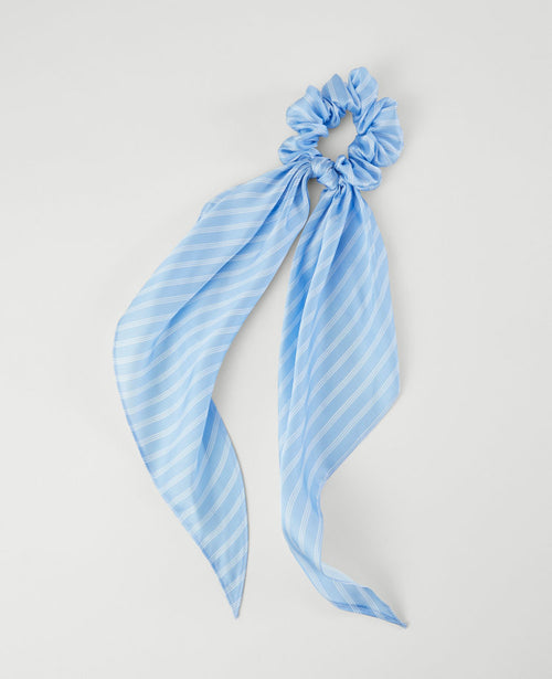 Striped Silk Scrunchie