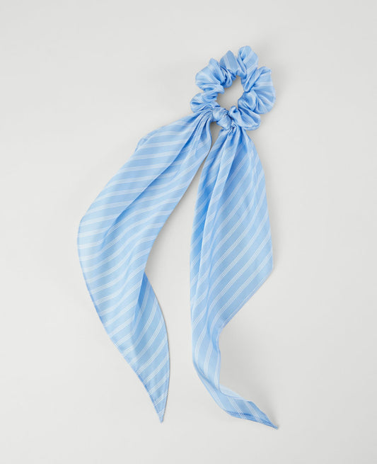 Striped Silk Scrunchie