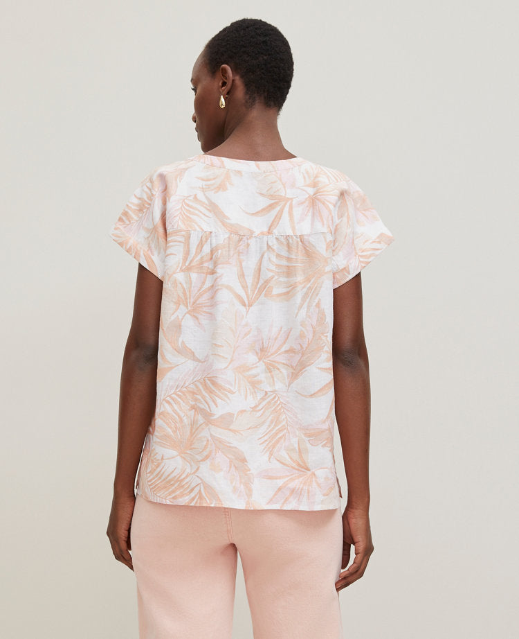 Floral Cutout Linen Popover