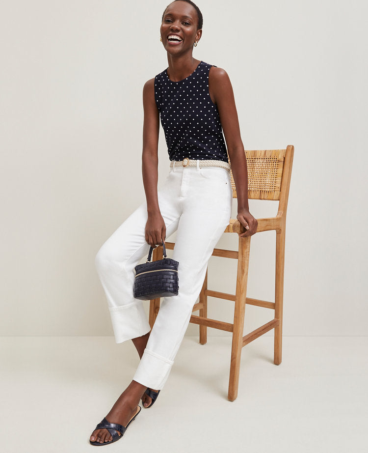 The Petite Cuffed Straight Jean