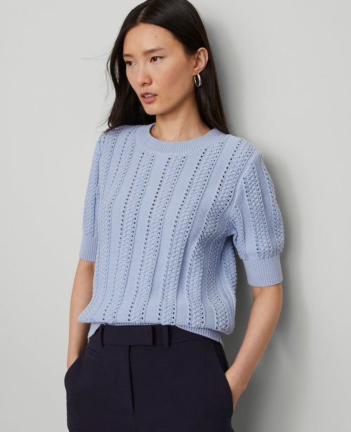 Cable Wedge Sweater Tee