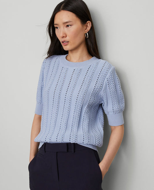 Cable Wedge Sweater Tee
