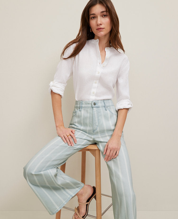 The Petite Wide-Leg Crop Jean