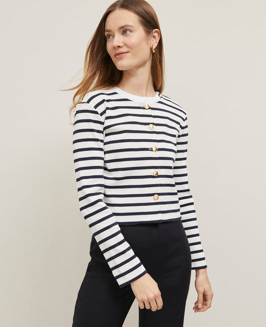 Striped Knit Jacket