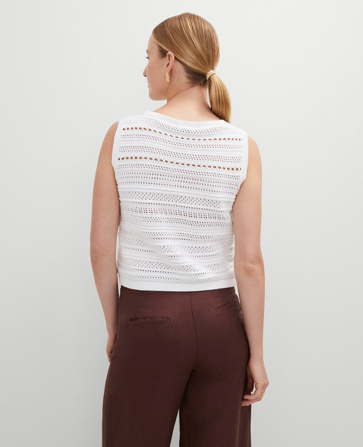 Petite Pointelle Sweater Shell