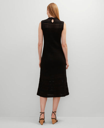 Petite Crochet Midi Dress