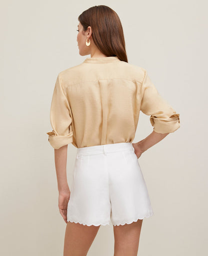 The Petite Scalloped Short