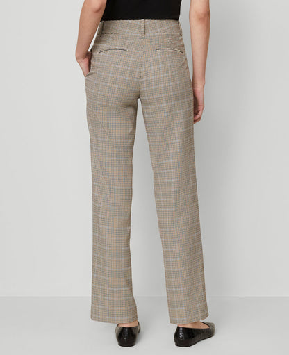 The Petite Straight Pant in Plaid
