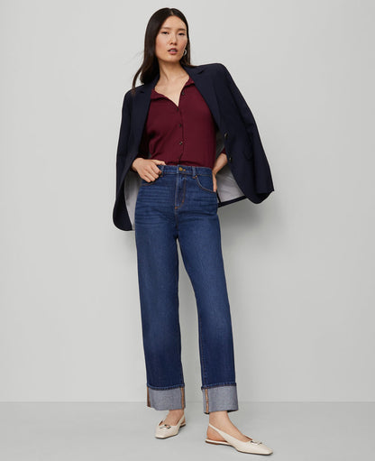 The Petite Oversized Cutaway Blazer