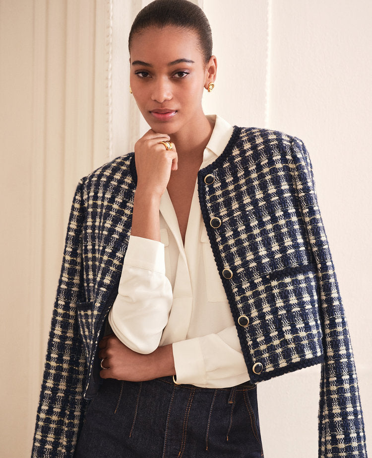 Petite Tweed Patch Pocket Jacket