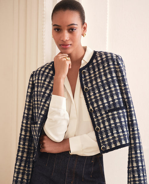 Petite Tweed Patch Pocket Jacket