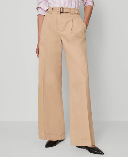 The Petite Belted Wide-Leg Pant