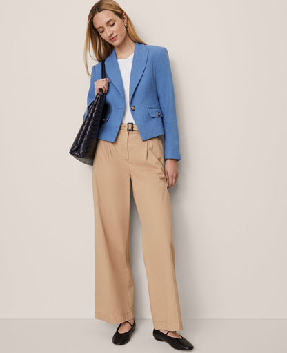 The Petite Belted Wide-Leg Pant