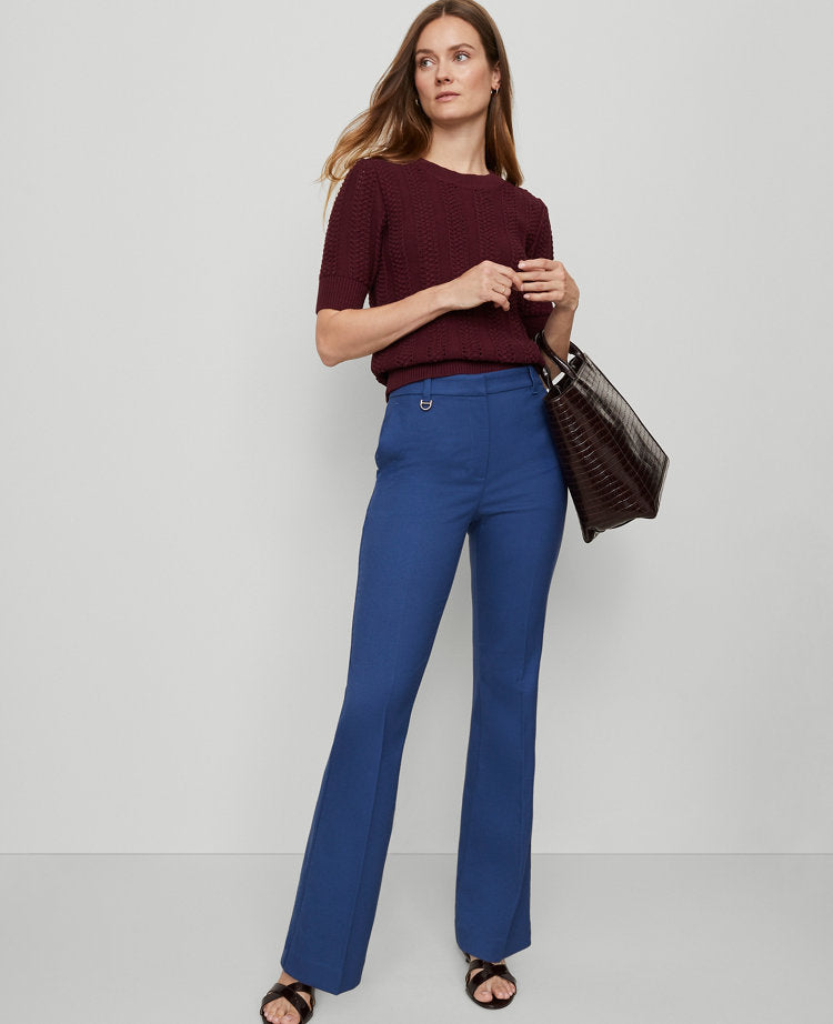 The Petite Slim Flare Trouser Pant in Bi-Stretch