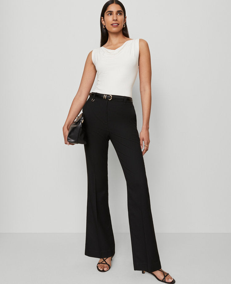 The Petite Slim Flare Trouser Pant in Bi-Stretch