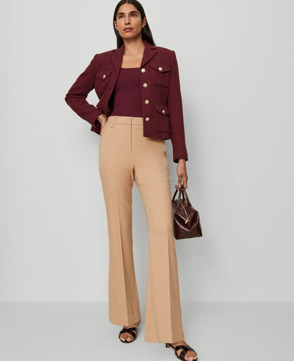 The Petite Slim Flare Trouser Pant in Bi-Stretch