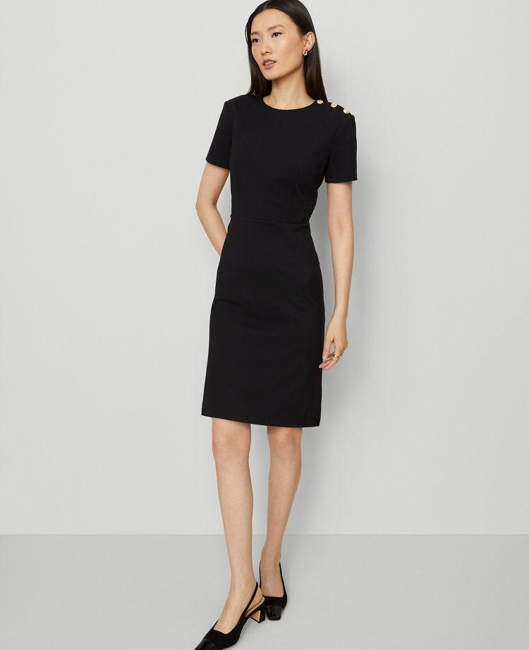 Petite Ponte Sheath Dress