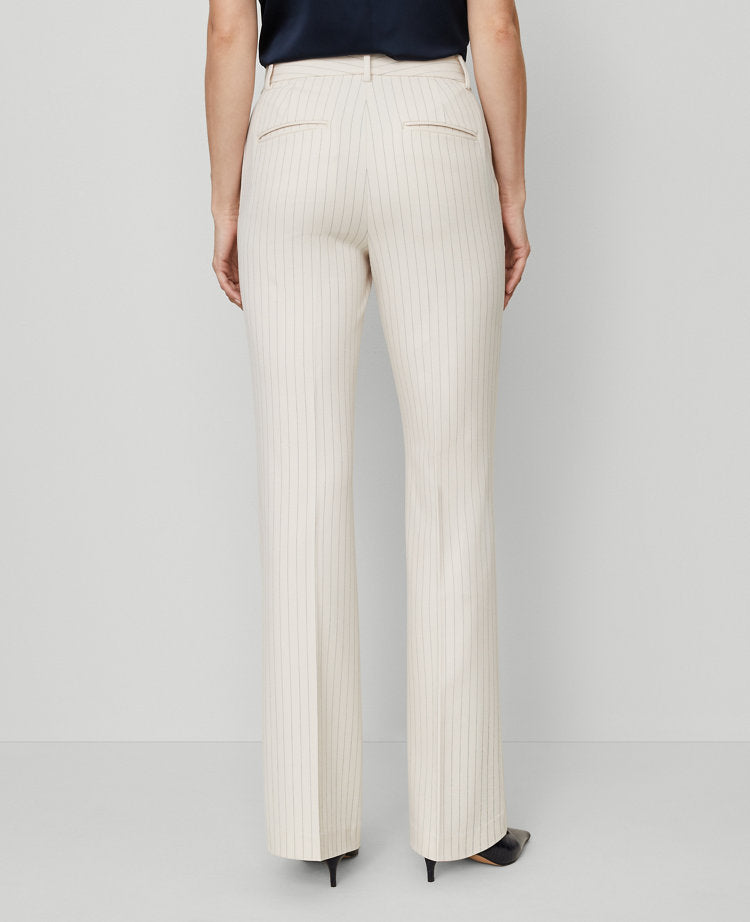 The Petite Flare Trouser Pant in Pinstripe