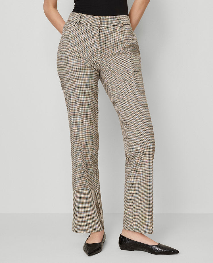 The Straight Pant in Plaid — Curvy Fit